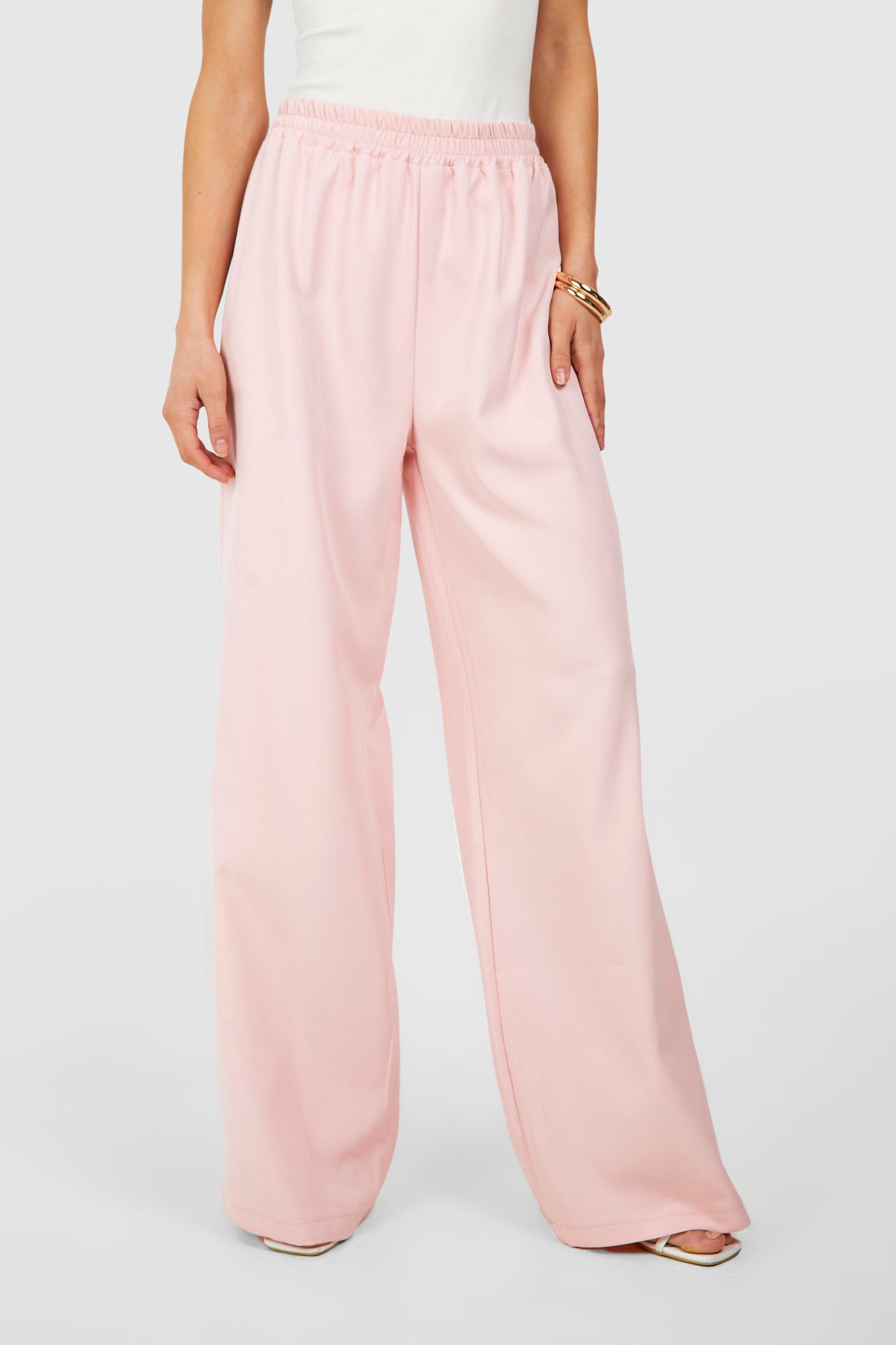 Tall Woven Tailored Elasticated Wide Leg Trousers